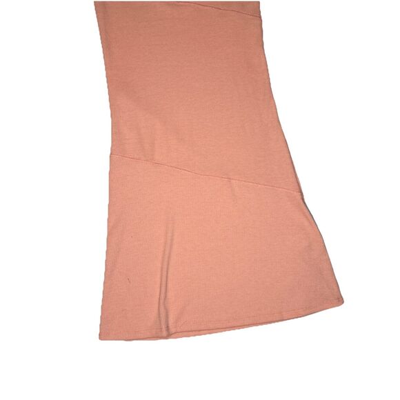 Anthropologie See You Monday Dress Womens XS Orange Maxi Ribbed Bodycon Tight - Picture 4 of 7